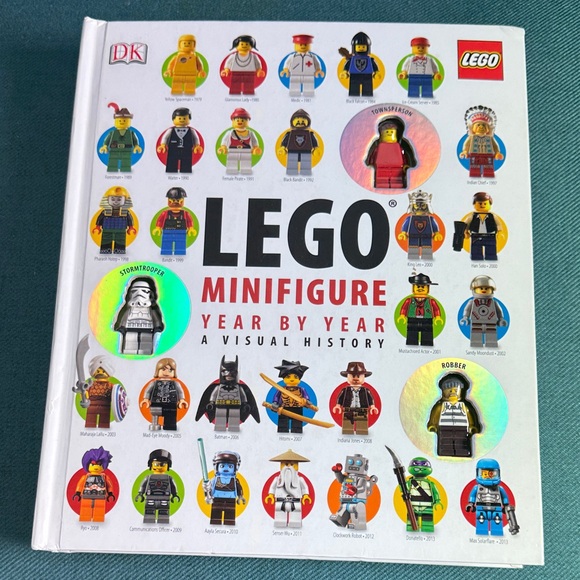 LEGO Minifigure Year by Year A Visual History Hardcover Book with 3 Figures - Picture 10 of 10